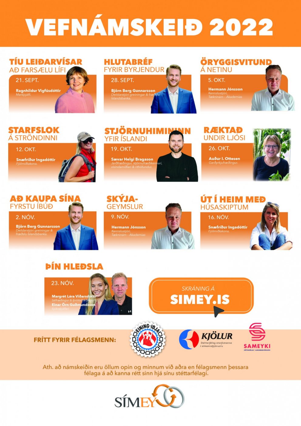 SÍMEY - námskeið í haust