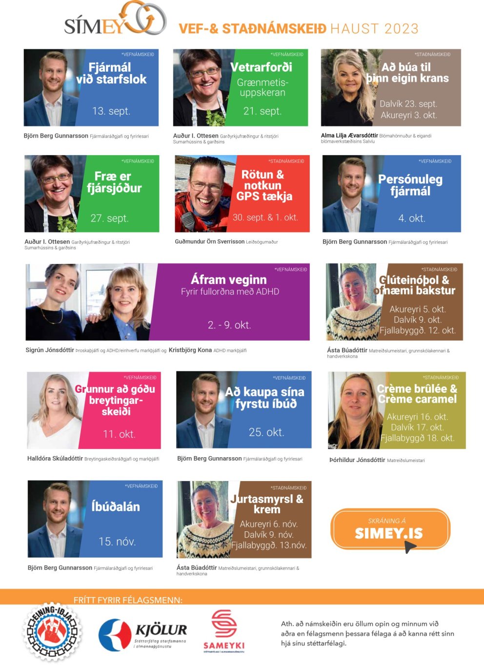 SÍMEY - námsframboð á haustönn