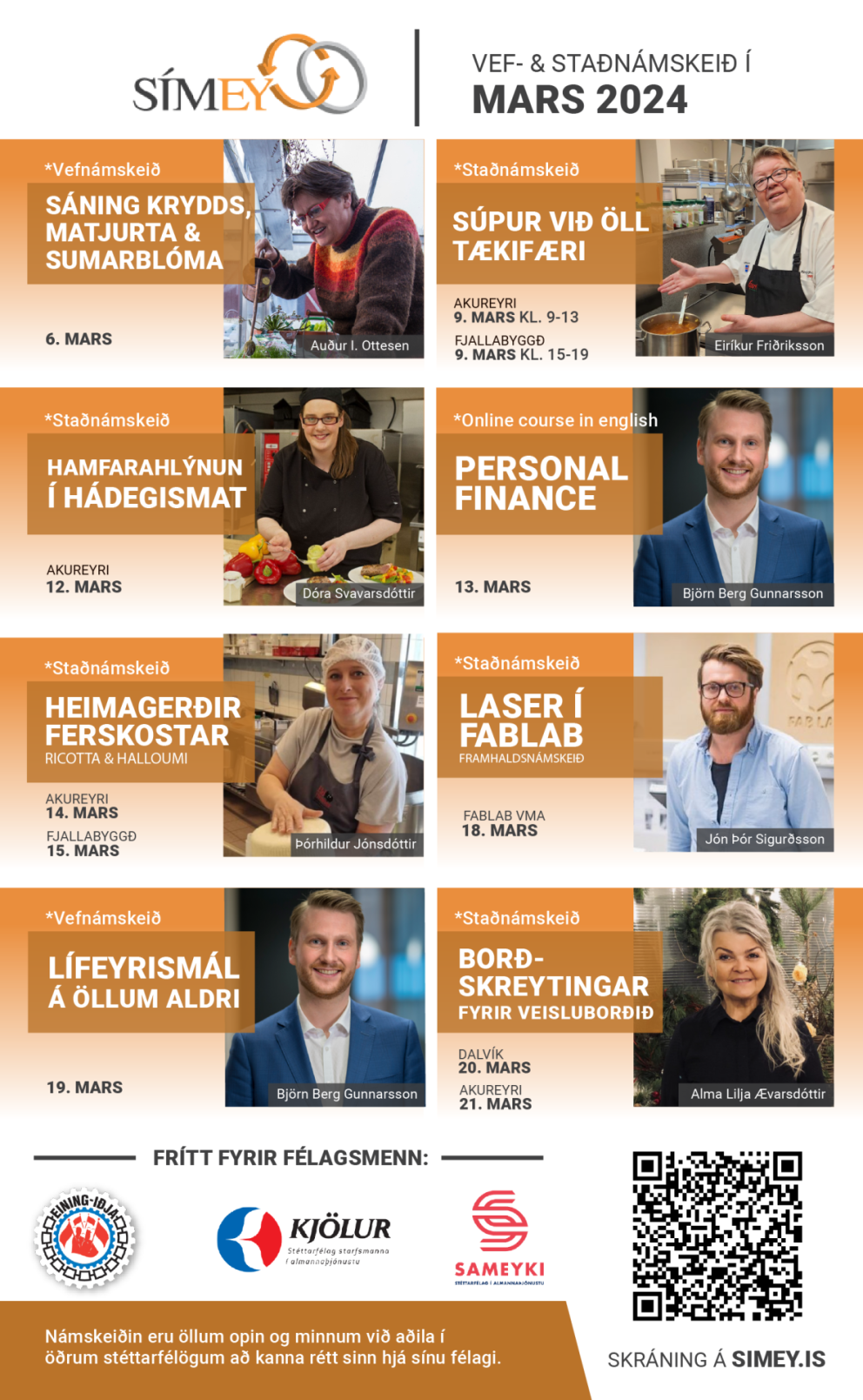 SÍMEY - námsframboð í mars og apríl