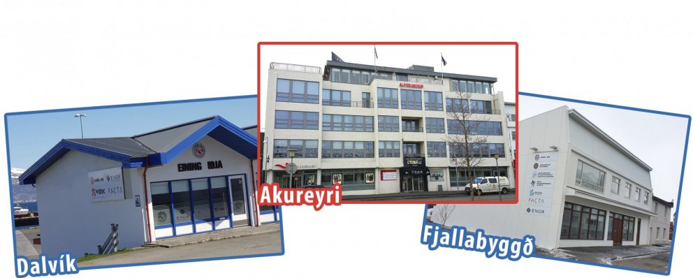 Lokað á Akureyri og á Dalvík á morgun