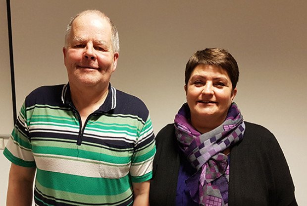 Þorvaldur og Margrét að fundi loknum