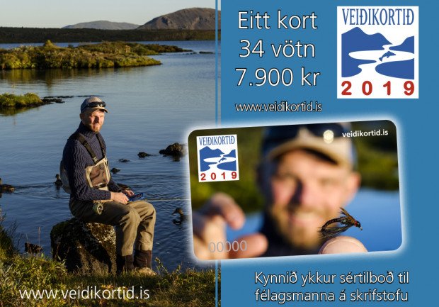 Veiðikortið 2019 er komið í sölu