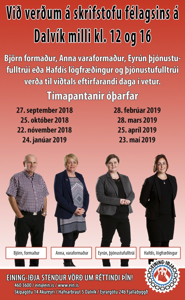 Viðvera á Dalvík í dag