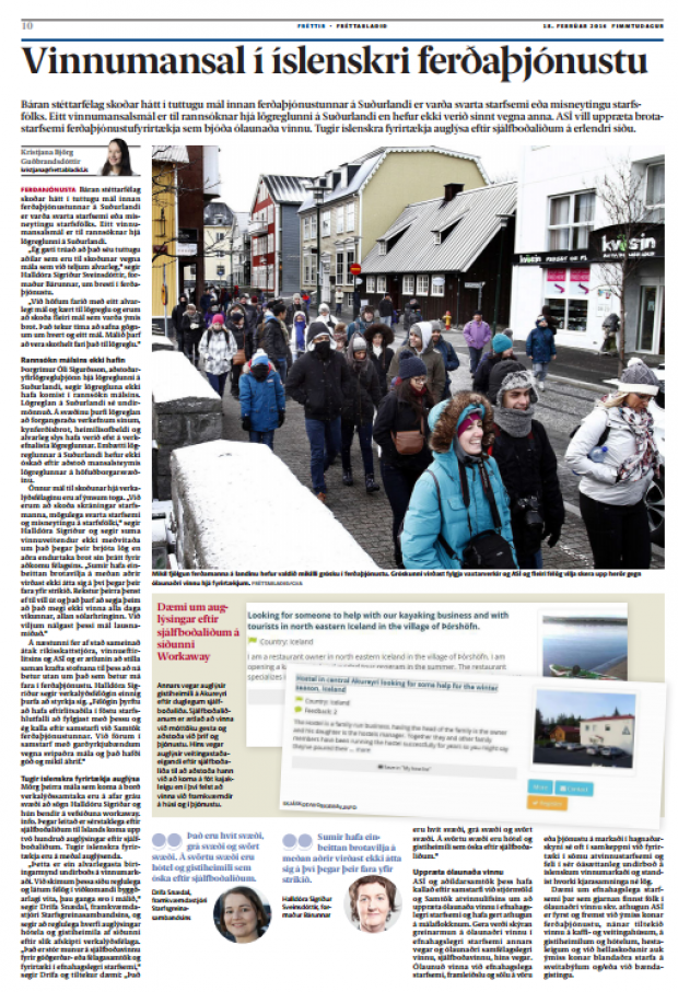 Vinnumansal í íslenskri ferðaþjónustu