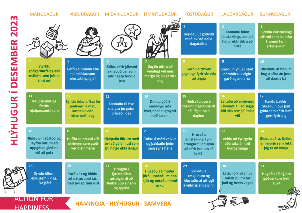VelVIRK - Virknidagatal fyrir desember