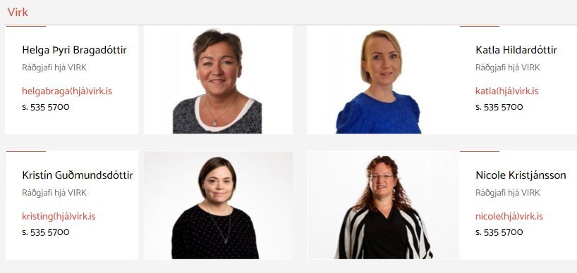 VIRK ráðgjafar í Eyjafirði - smá tilfærsla