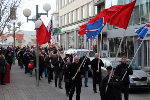 Hátíðarhöld stéttarfélaganna á Akureyri 1. maí 2014