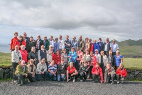 Hópurinn sem fór í innanlandsferðina í ár