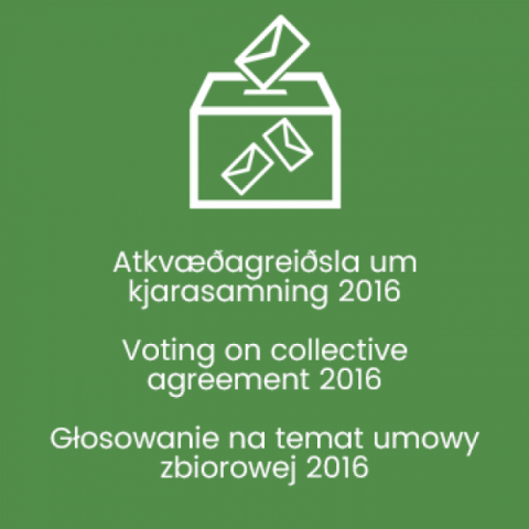 Atkvæðagreiðsla um kjarasamning hófst í morgun