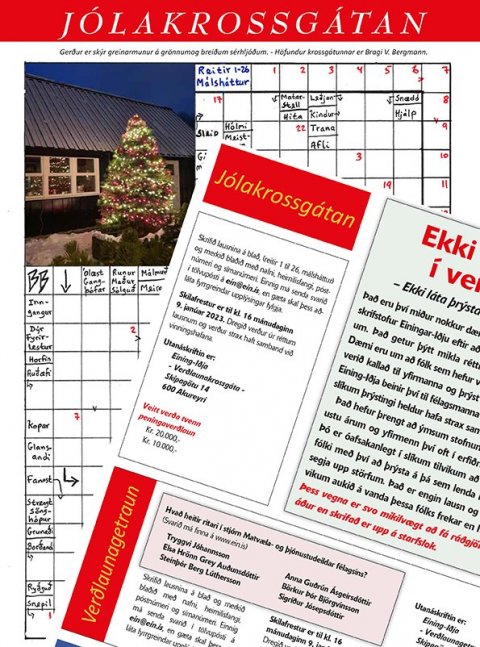 Krossgáta og getraun - Síðasti dagur í dag til að senda inn svör