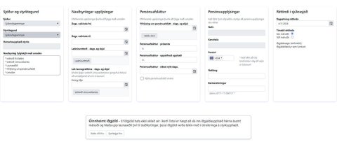 Mínar síður - Sækja um sjúkradagpeninga