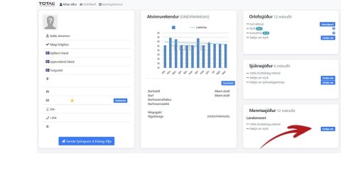 Mínar síður - umsókn í fræðslusjóði