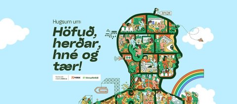 Hugsum um: Höfuð, herðar, hné og tær við vinnu!