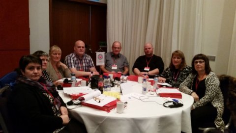 Hluti þingfulltrúa félagsins