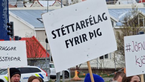 Myndir frá 1. maí á Akureyri og í Fjallabyggð