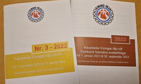 Nýjustu kauptaxtar við SA og sveitarfélögin