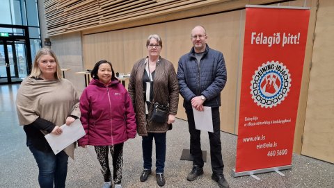 Eining-Iðja óskar vinningshöfunum til hamingju. F.v.: Linda Theódóra Tómasdóttir, Maria Myrna Lenare&hellip;