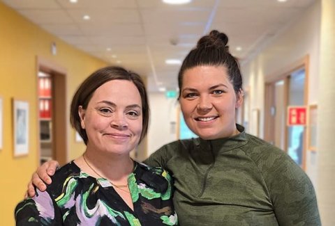 F.v.: Kristín og Halla Sif.