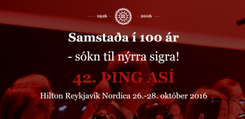 42. þing ASÍ hefst á morgun