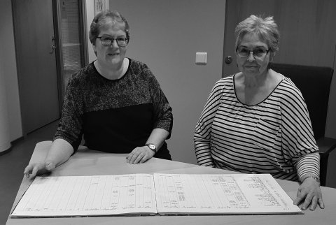 Aðeins að máta sig við gamla bókfærslubók. Þessi er reyndar aðeins minni en sú sem Sigrún notaði hér&hellip;