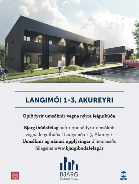 Nýjar leiguíbúðir Bjargs íbúðafélags á Akureyri