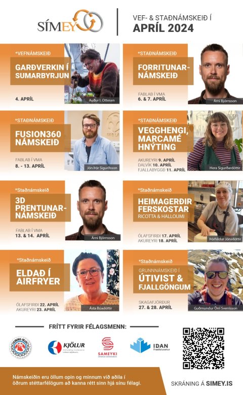 SÍMEY - námsframboð í apríl