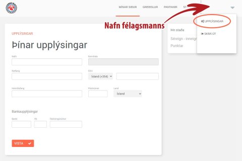 Mínar síður - umsóknir í fræðslusjóð