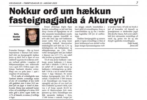 Forseti ASÍ blandar sér í umræðuna um hækkun fasteignagjalda