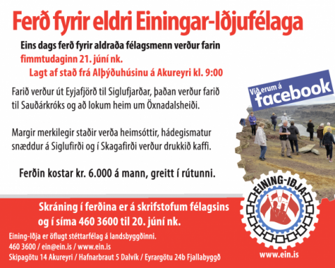 Dagsferð fyrir aldraða félagsmenn