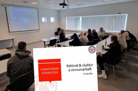 Fræðsla á flokkstjóranámskeiði