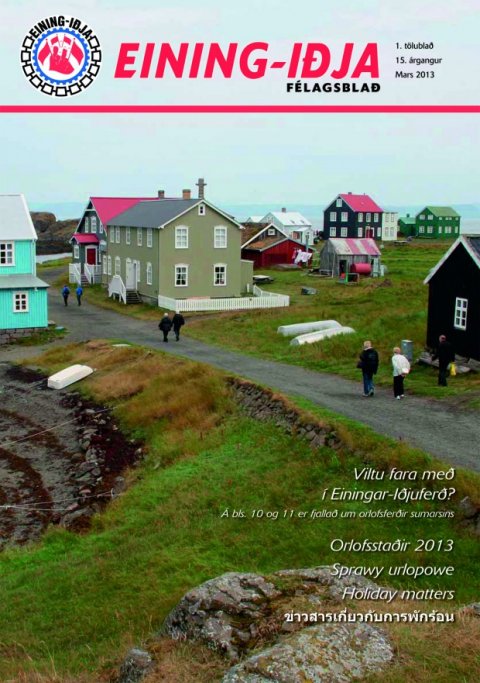 Orlofsblaðið borið út í gær