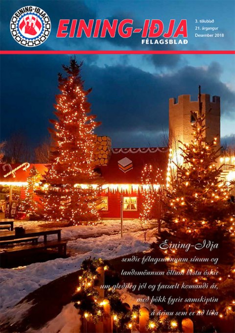 Jólablaðið borið út í gær