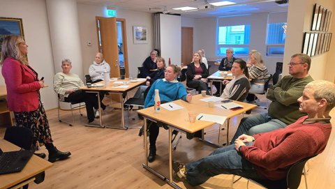 Starfsfólk félagsins á námskeiði