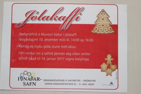 Jólakaffi Iðnaðarsafnsins