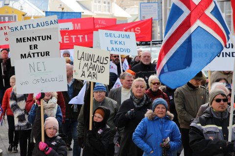 Myndir frá 1. maí á Akureyri