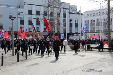 Góð þátttaka í 1. maí hátíðarhöldum