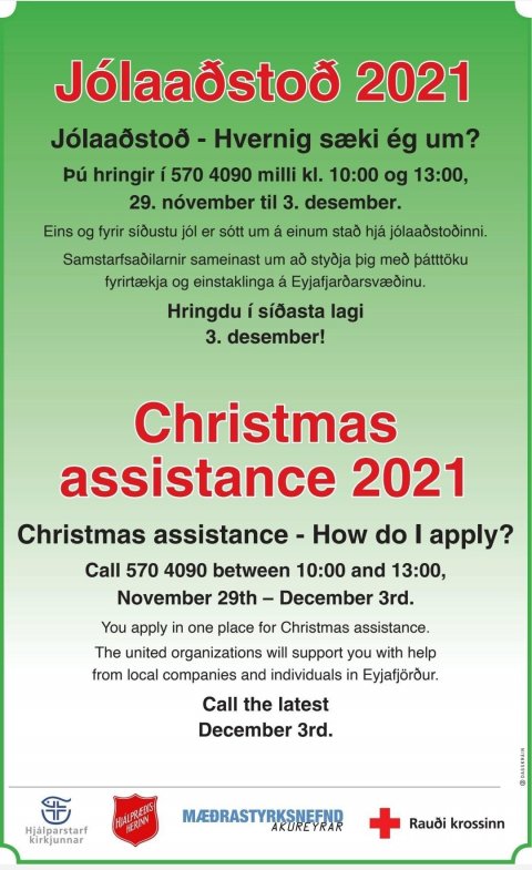 Jólaaðstoðin 2021 í Eyjafirði