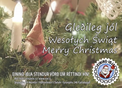 Gleðileg jól - Wesołych Świąt - Merry Christmas