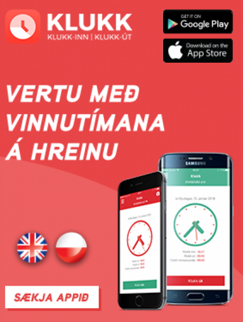 KLUKK er líka fáanlegt á ensku og pólsku