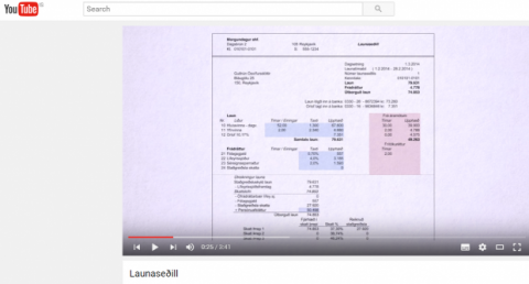Okkar réttur - Launaseðillinn