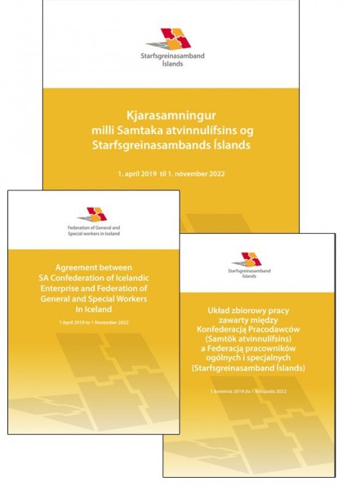 Ensk og pólsk þýðing á aðalkjarasamningi SGS og SA