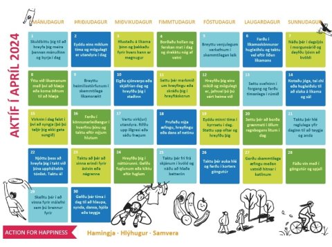 VelVIRK - Virknidagatal fyrir apríl