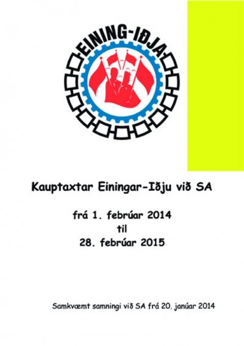 Kauptaxtar á almenna vinnumarkaðinum