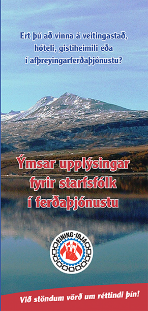 Bæklingur fyrir þá sem starfa í ferðaþjónustu