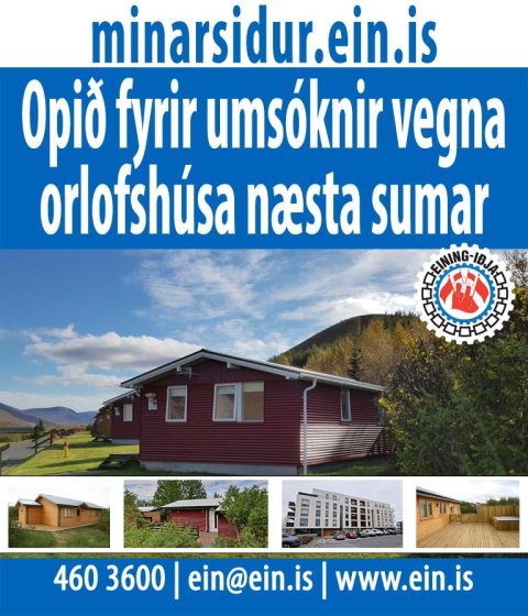 2. apríl er síðasti skiladagur umsókna vegna orlofskosta sumarsins