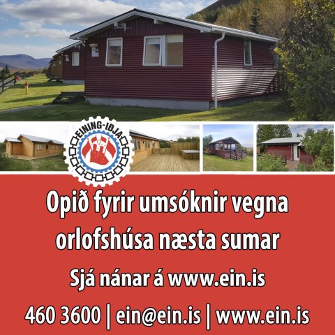 Opið fyrir orlofshúsaumsóknir og Orlof að eigin vali