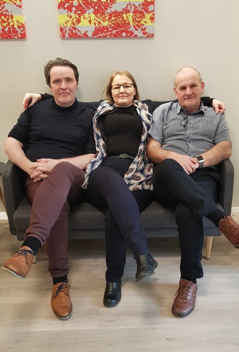 Mynd tekin í Karphúsinu áður en samningar voru í höfn. Með Drífu á myndinni eru Flosi, framkvæmdastj&hellip;