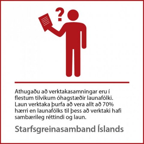 Þemamánuður SGS - verktakavinna