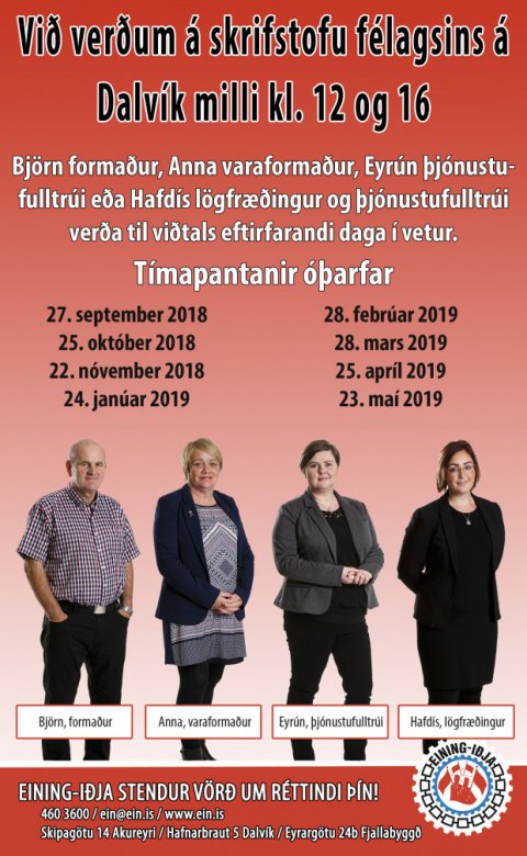 Viðvera á Dalvík í dag