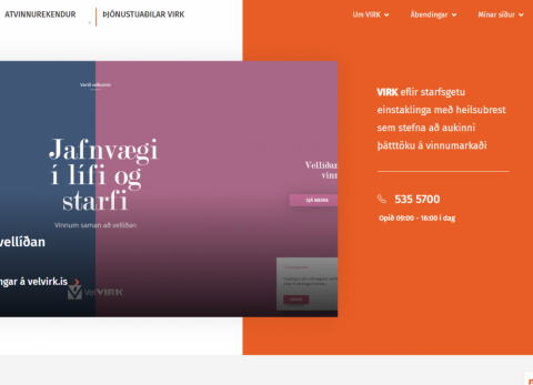 Nýr vefsíða VIRK